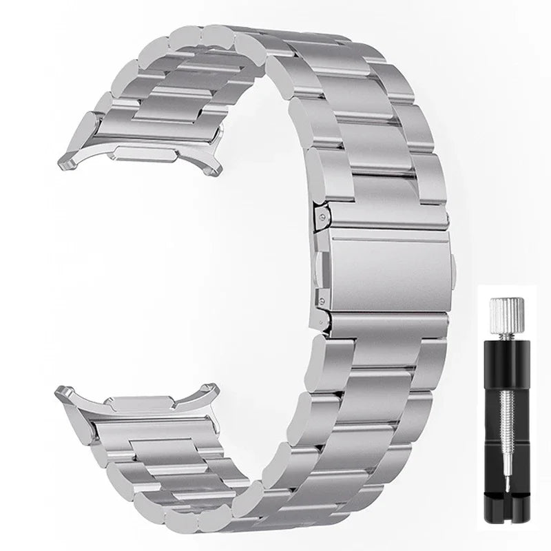 Bracelet en acier inoxydable pour Samsung Galaxy Watch Ultra 2025, 47mm, en métal, sans espaces, pour Galaxy Watch 7 Ultra