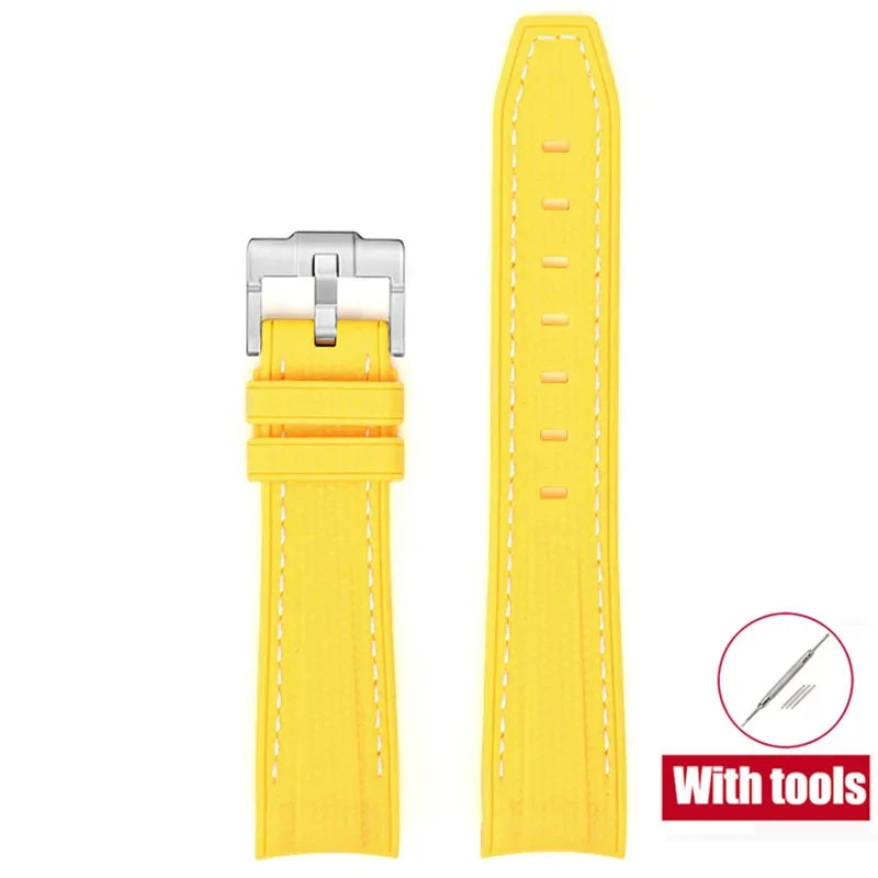 Bracelet de plongée Joint MoonSwatch 20mm pour Omega X Swatch hommes femmes Arc extrémité incurvée Bracelet en caoutchouc TPU pour outils de Bracelet de montre Rolex