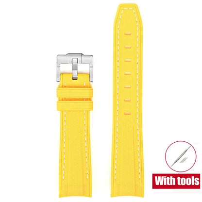 Bracelet de plongée Joint MoonSwatch 20mm pour Omega X Swatch hommes femmes Arc extrémité incurvée Bracelet en caoutchouc TPU pour outils de Bracelet de montre Rolex