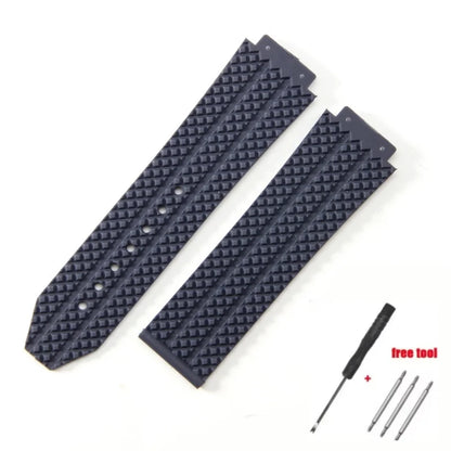 Replacement watch strap for Hublot Big Bang Classic Fusion Bracelet 24*17mm 26*19mm Soft Silicone Rubber Watch Strap