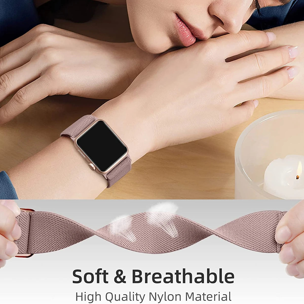 3 cinturini in nylon per Apple Watch Ultra, 38mm, 40mm, 41mm, 42mm, 44mm, 45mm, 46mm, 49mm, cinturino elastico in nylon, iWatch serie 11, 10, 9