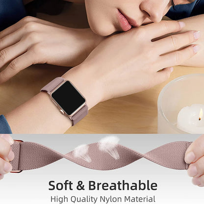 3 cinturini in nylon per Apple Watch Ultra, 38mm, 40mm, 41mm, 42mm, 44mm, 45mm, 46mm, 49mm, cinturino elastico in nylon, iWatch serie 11, 10, 9
