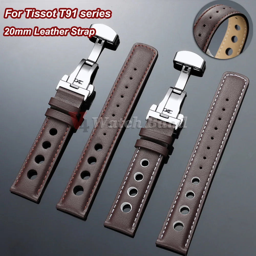 Cinturino per orologio da 20mm per Tissot serie T91 PRS516 1853, cinturini per orologio per Seiko per Omega, cinturino sportivo da uomo, fibbia a farfalla