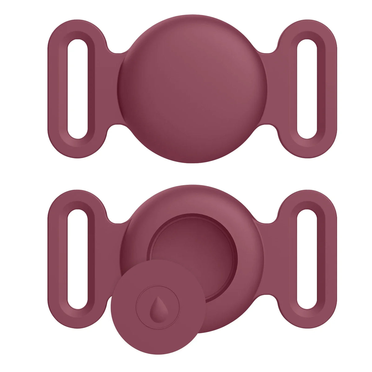 Coque en silicone souple avec porte-clés pour Apple Airtag, collier de chien et de chat, housse de protection anti-rayures pour étiquettes d'air, sacs à dos de bagages