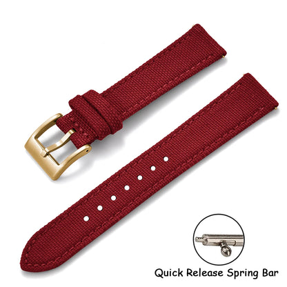 Per Cordura vela cinturino in pelle 18/20/22mm vela cinturini in nylon a sgancio rapido cintura in pelle per Omega Seiko