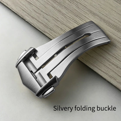 High Quality Deployment Watch Clasp, 18mm, Solid Steel Replacement Buckle, compatible with Omega Seamaster 300 AT150 Speedmaster