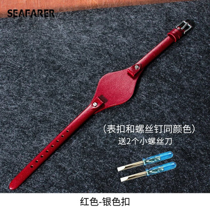 Bracelet de montre en cuir véritable pour femme, petit bracelet, cuir de vachette souple, fossile, ES3060, ES3565, ES2830, 3077, 3262, 3060, 4176, 4119, 8mm