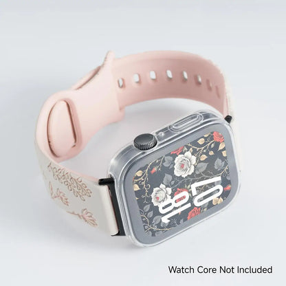 Bracelet + case for Huawei Watch Fit 4 / 4 Pro, TPU protective case, floral sport strap for Huawei Fit 4 4pro 3