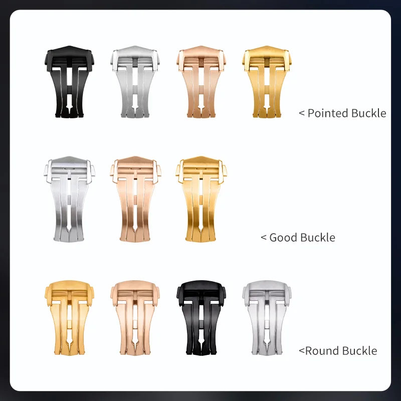 OZE - Cinturino in gomma da 21 mm per Omega - Motivo in tessuto - Curvo 