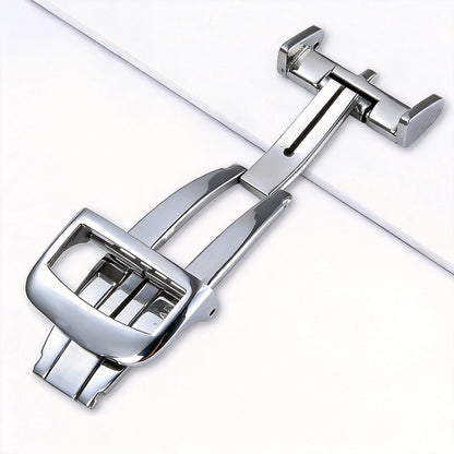 Per Jaeger-LeCoultre JLC, chiusura déployante da 18 mm, fibbia di ricambio di precisione per Master & Reverso, in acciaio inossidabile