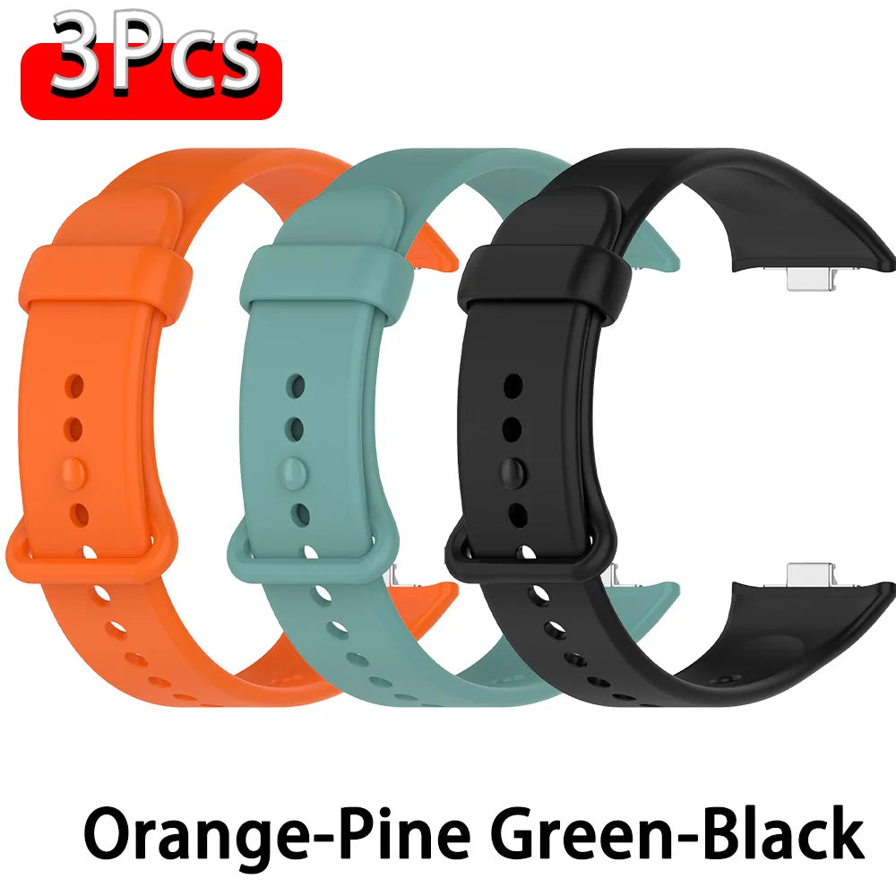 Bracelet en silicone officiel pour Xiaomi Smart Band 10 Pro/9 Pro/8 Pro, bracelet de remplacement pour Redmi Watch 4 5 6, accessoires