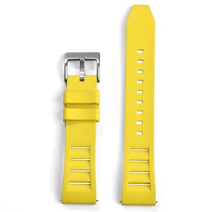 Bracelet de montre en caoutchouc FKM 20mm 22mm, souple, étanche, pour Huawei, Samsung, Seiko, Omega, avec attache rapide