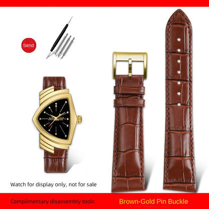 Men's personalized leather watch strap, watch band, custom accessory, Hamilton VENTURA Series, H24515551, H24515591, 21mm