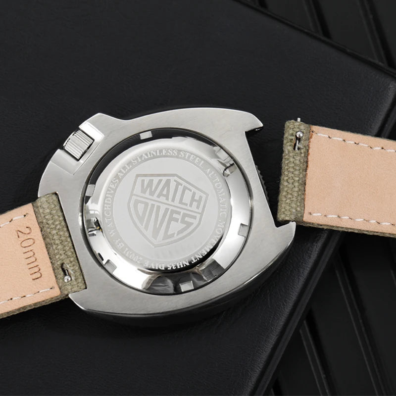 Bracelet de montre en toile pour montre militaire pilote 6105, 18mm 20mm 22mm, dégagement rapide, remplacement universel, rétro, accessoires de montre