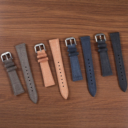 Bracelet de montre en cuir fait main italien Babele tanné végétal de qualité supérieure 20mm 22mm bracelets de montre en cuir à Texture Vintage à dégagement rapide