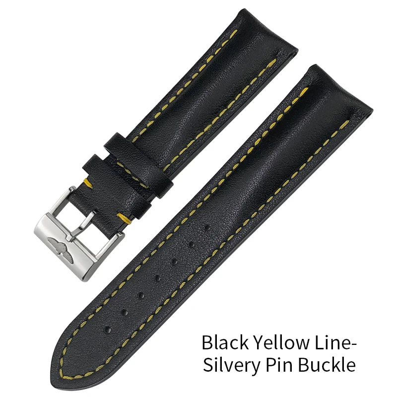 Genuine Soft Cowhide Leather Watch Strap, 22mm, 21mm, 20mm, for Breitling, for Premier Superocean Avenger Navitime World