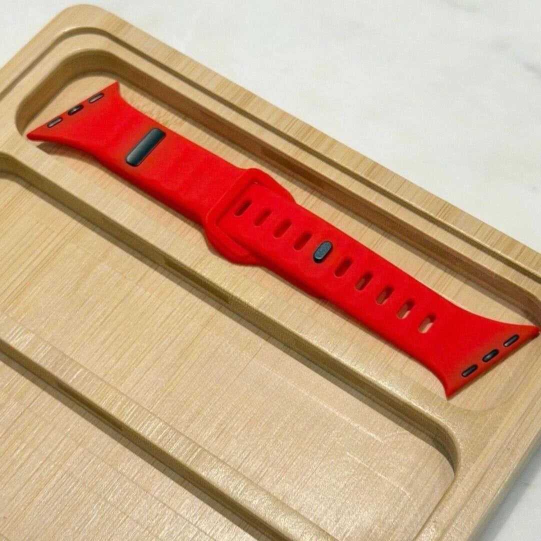 Tiltable Silicone Band for Apple Watch Ultra 3 49mm 40mm 41mm 44mm 45mm 46mm, Irregular Strap for iWatch Series 11 10 9 8 7 6 5 SE