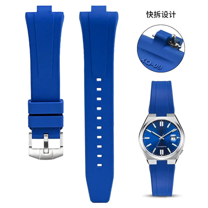 FKM-Cinturino per orologio in gomma fluorurata da uomo e donna, estremità convessa speciale, a sgancio rapido, Citizen NJ0150, NJ0151, NJ0158, 9 mm