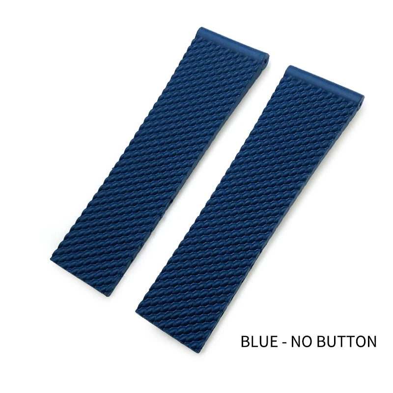 Bracelet de montre tressé en caoutchouc de Silicone, 19mm 20mm 21mm 22mm 23mm 24mm, pour Breitling Avenger Superocean Heritage Longines