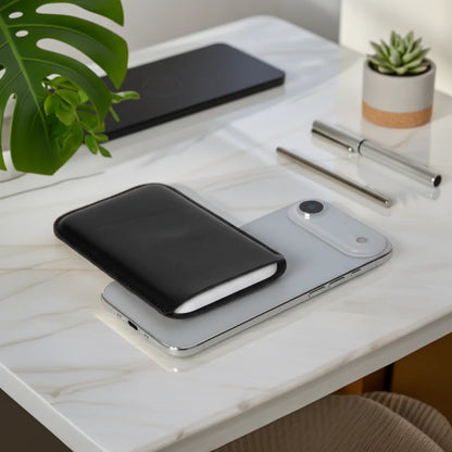 Étui de protection en cuir PU magnétique MagSafe pour batterie externe, compatible avec le chargeur portable iPhone 17 Air