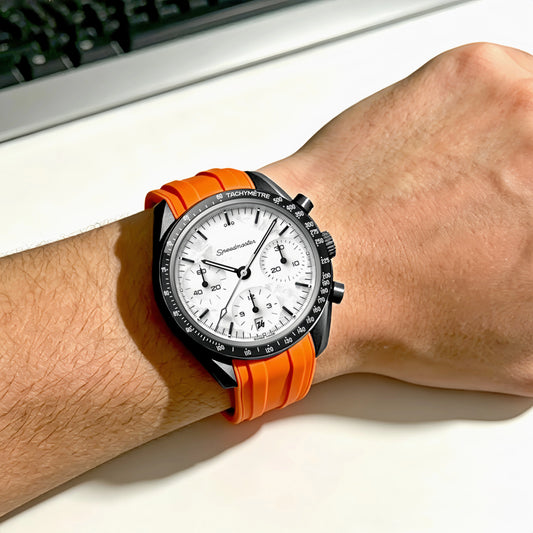 Cinturino in gomma da 20 mm, design originale, compatibile con Omega Seamaster 300, fluoroelastomero approvato dalla FDA, opzioni multicolore