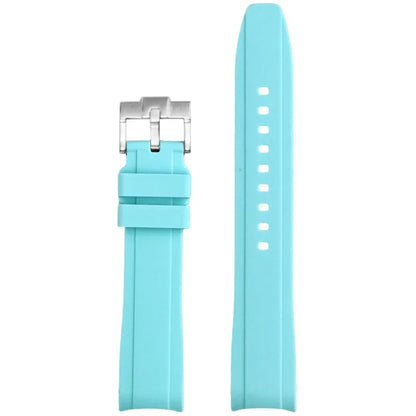 Bracelet universel en Silicone à haute résistance, 18mm 19mm 20mm 21mm 22mm, pour Tissot 1853, extrémité incurvée, boucle papillon, Bracelet de montre