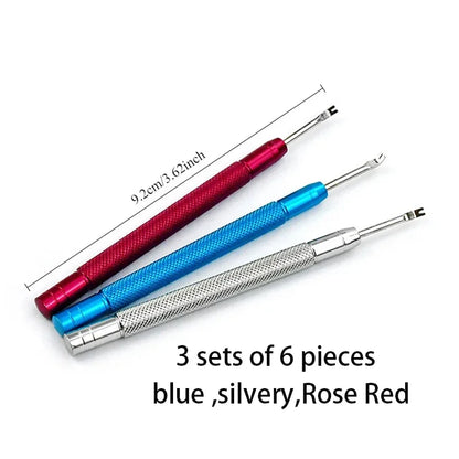 Kits de réparation de montres, souffleur en caoutchouc et tampons de protection contre la poussière, stylo à aiguille, brosse de nettoyage, combinaison, outils de réparation de montres, kit d'entretien