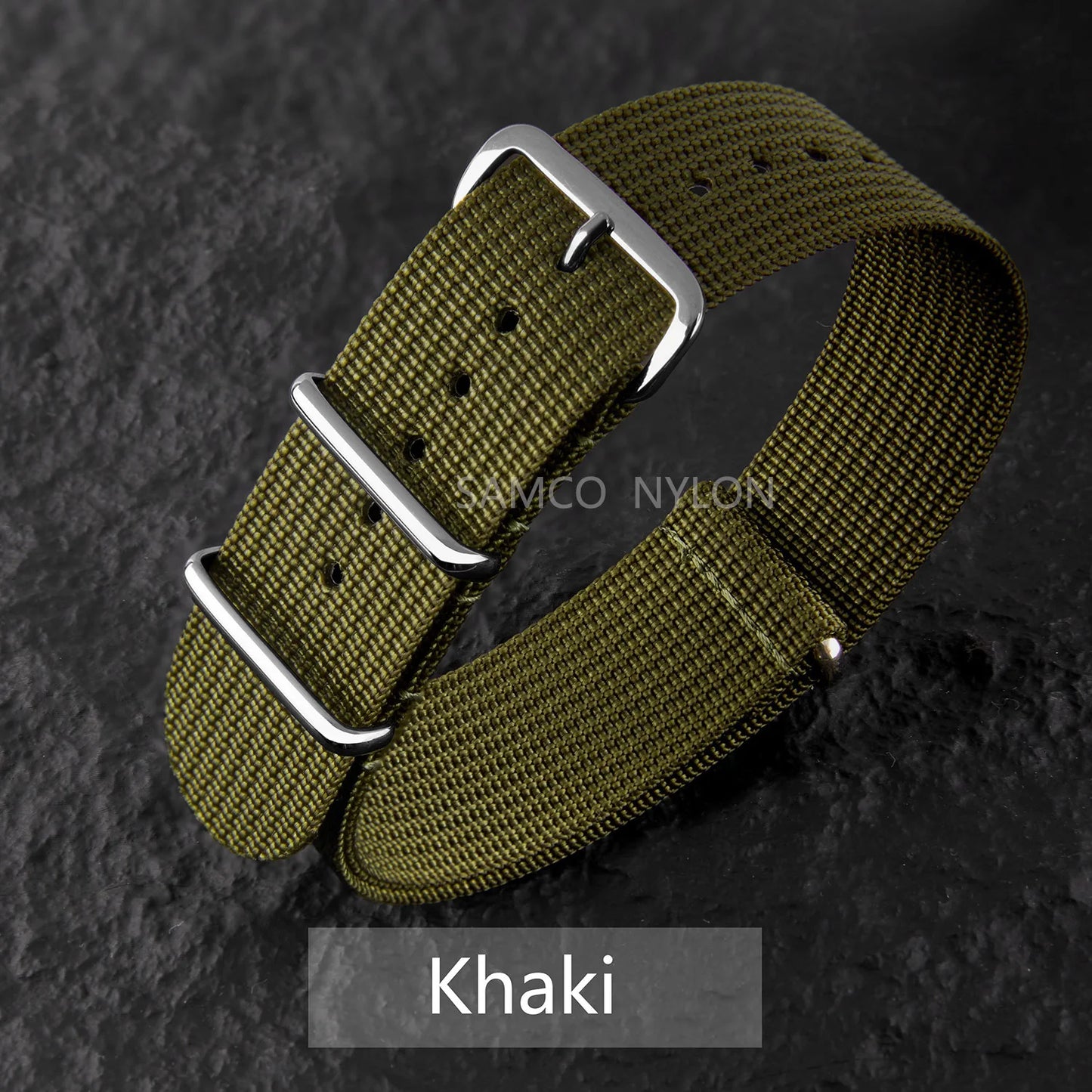 Bracelet de montre en Nylon nervuré 20mm 22mm bracelets de montre confortables boucle militaire lavable Blet pour hommes bracelets de montre
