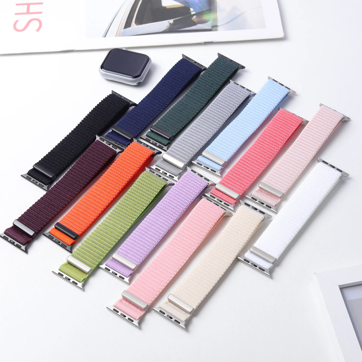 Correa deportiva de nailon con hebilla para Apple Watch de 46 mm 44 mm 40 mm 42 mm 45 mm 41 mm, correa para iWatch serie 11 SE 10 9 8 7 Ultra 3