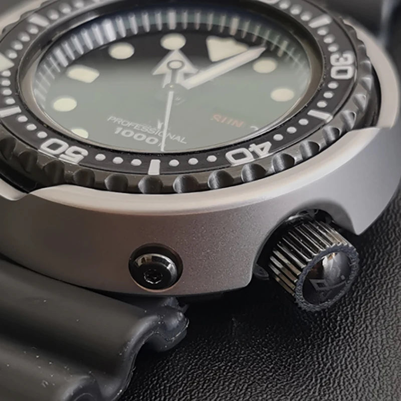 Корпус из нержавеющей стали для аксессуаров к часам Seiko 1000M Quartz Tuna SBBN013 / SBBN025 / SBBN027 / SBBN029 / SBBN040 / SBBN042