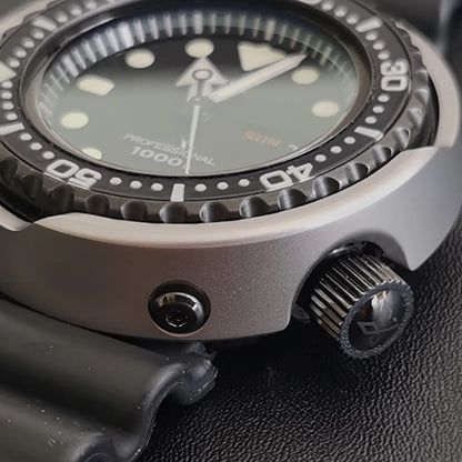 Корпус из нержавеющей стали для аксессуаров к часам Seiko 1000M Quartz Tuna SBBN013 / SBBN025 / SBBN027 / SBBN029 / SBBN040 / SBBN042