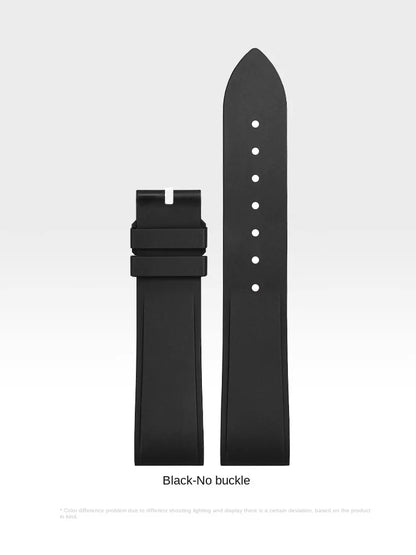 Premium Quality Cartier Dumont Replacement Watch Strap - Fluoroelastomer Rubber Quick Release Medium Large for Women
