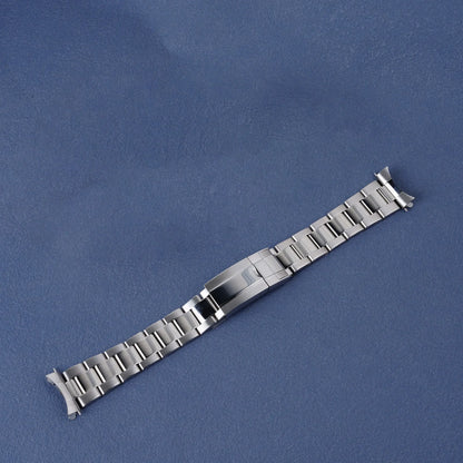 Rolamy 21mm bracelet de montre OysterStyle SION L fermoir de déploiement en acier inoxydable bracelet en argent pour SeATM KrasnoSSC911-917/SBDL091