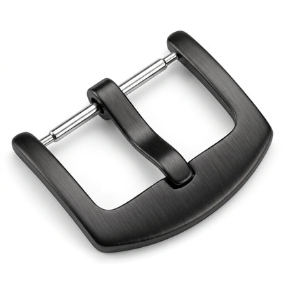 Bracelet de montre en métal pour hommes, boucle 16 18 20 22 24mm, argent, noir, or, fermoir en acier inoxydable, accessoires