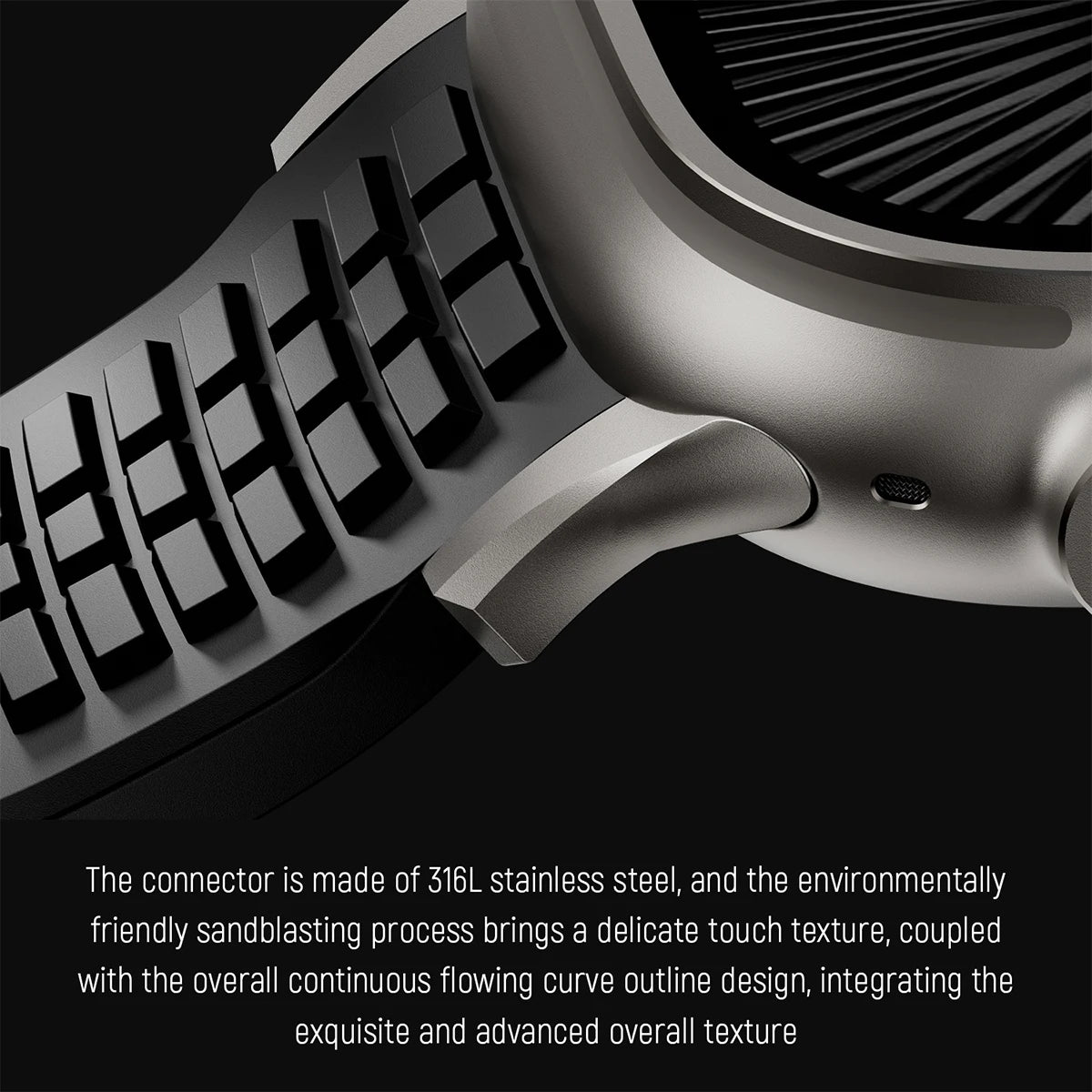 Silicone Sport Band for Apple Watch Ultra 2, 49mm 46mm 45mm 44mm, Luxury Metal Bracelet for iWatch Series 10 9 8 7 6 5 4 Se