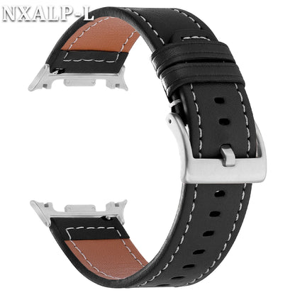 Leather Band without Gaps for Samsung Galaxy Watch 8 Classic 46mm, Replacement Strap for Galaxy Watch 8 44mm 40mm, Accessory
