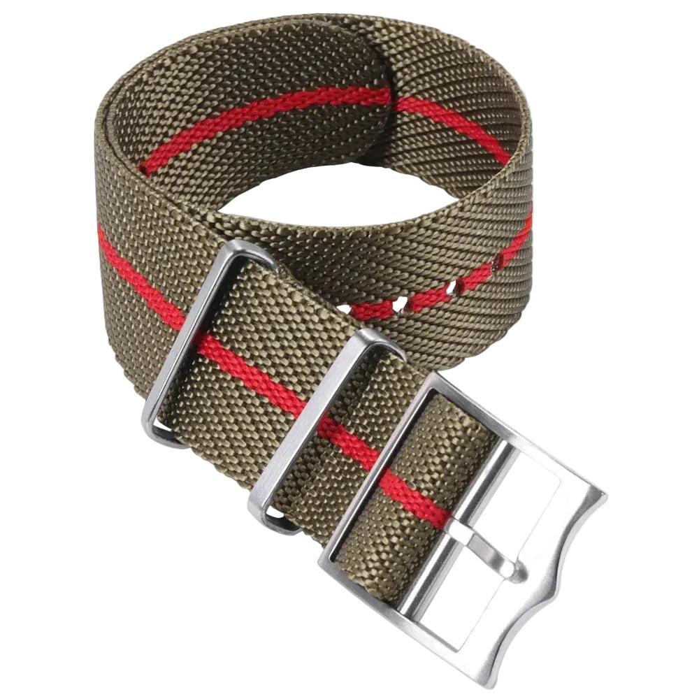 Bracelet de Montre Nato en Nylon - Boucle Argent ou Rose Gold