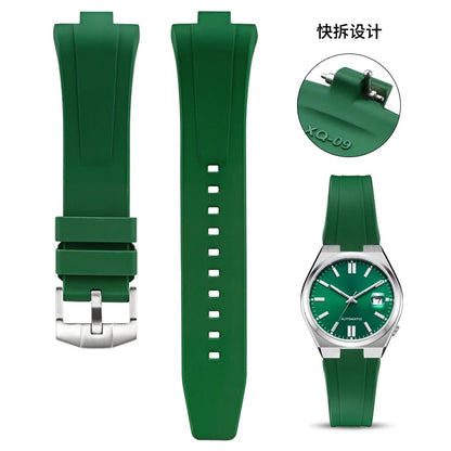 FKM-Cinturino per orologio in gomma fluorurata da uomo e donna, estremità convessa speciale, a sgancio rapido, Citizen NJ0150, NJ0151, NJ0158, 9 mm