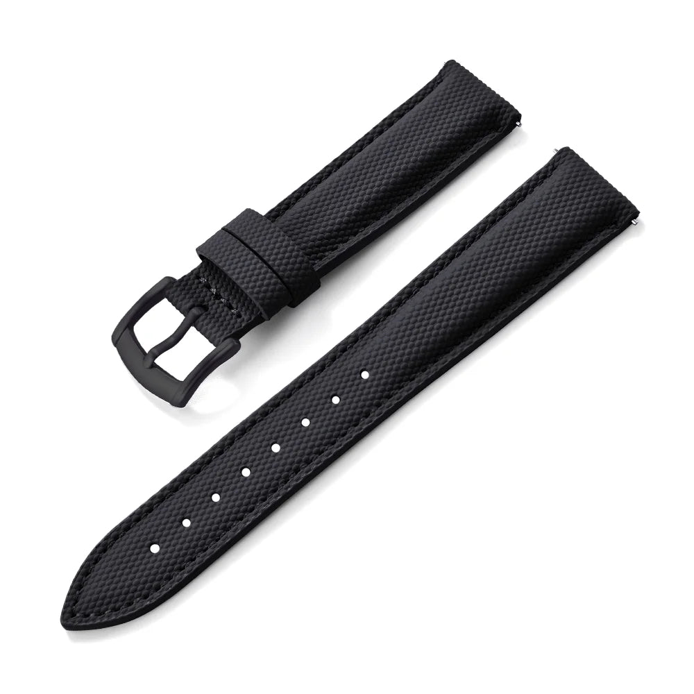 New Sailcloth Coated Sport Watch Strap 18/19/20/22mm Quick Release Waterproof Wristband for Huawei/Samsung Smartwatch Accessories