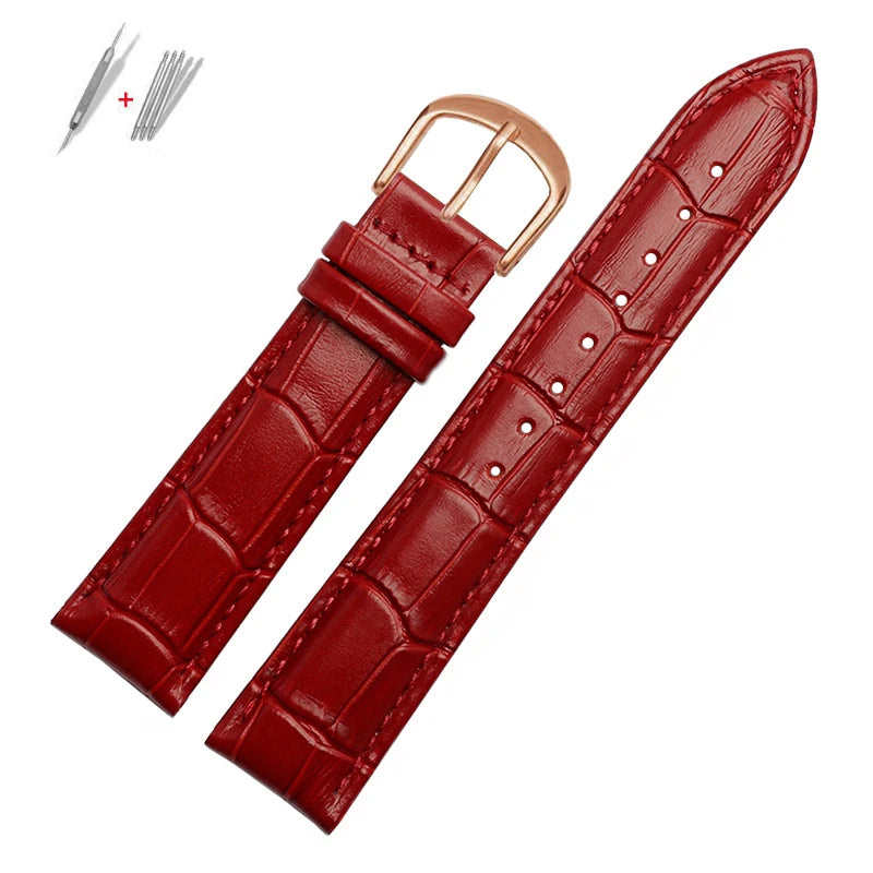 Genuine Leather Watch Strap for Men and Women, Watch Band, Black Brown, Rossini, 818573, 818574, 5613, 517768 mol, Citizen, 12mm, 14mm, 16mm, 18mm