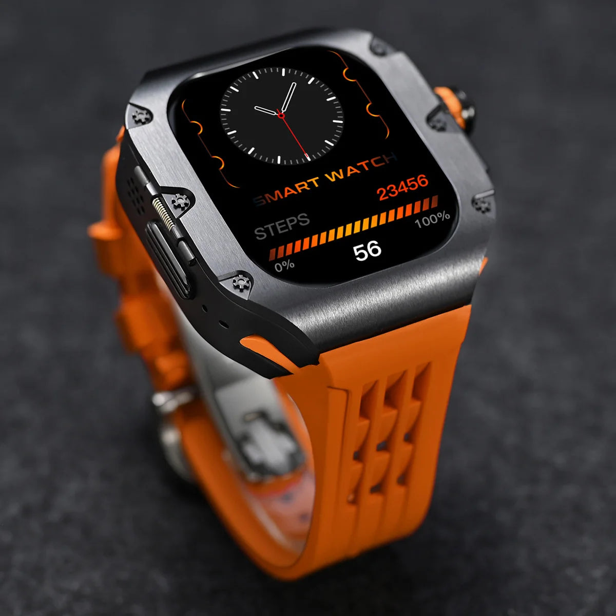 Luxury Mod Kit for Apple Watch Ultra 3 2 49mm, Titanium Alloy Strap for iWatch Series 11 10 9 8 7 6 SE 44mm 45mm