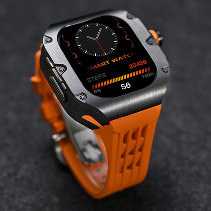 Luxury Mod Kit for Apple Watch Ultra 3 2 49mm, Titanium Alloy Strap for iWatch Series 11 10 9 8 7 6 SE 44mm 45mm