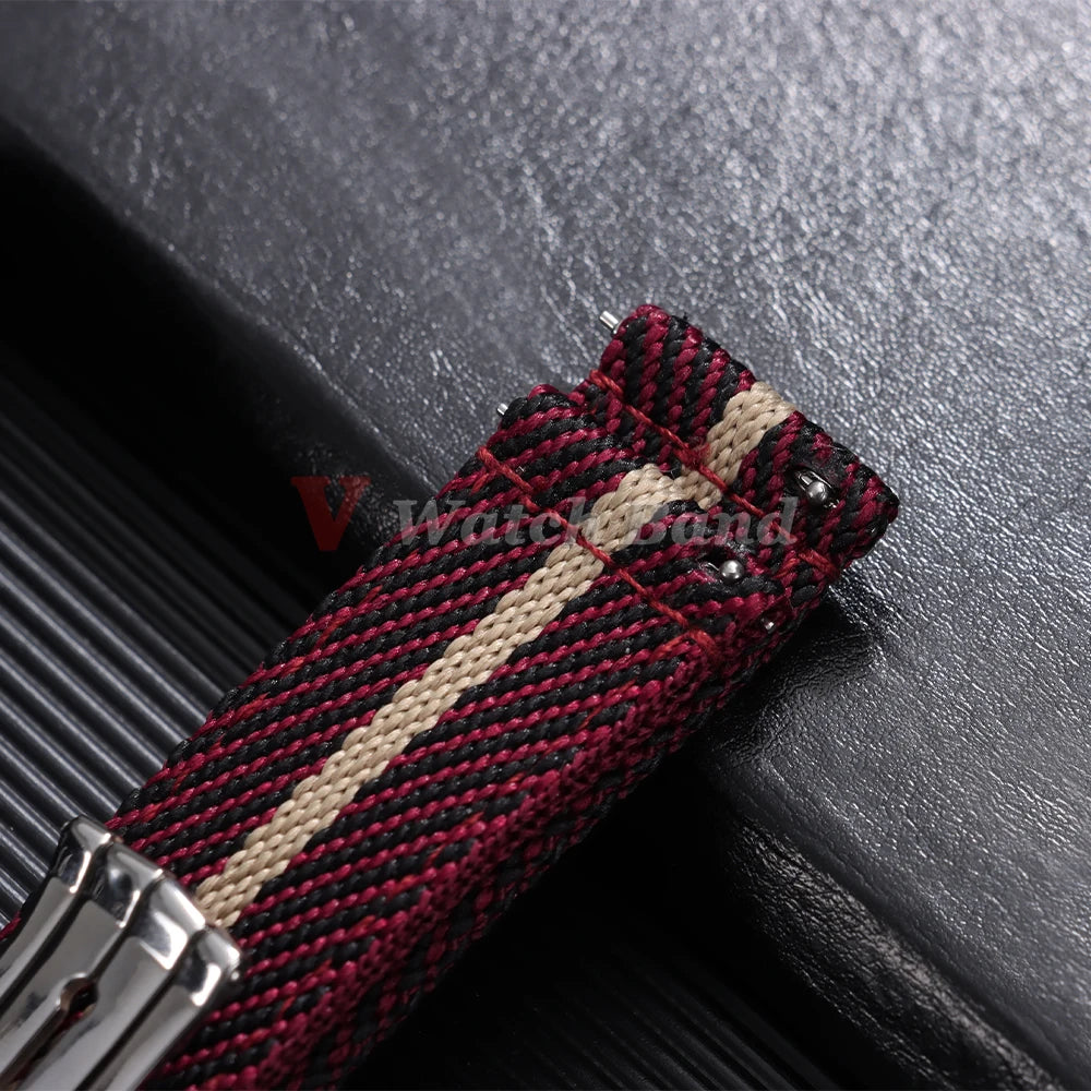 Cinturino per orologio in Nylon da 20 mm, sportivo, per Rolex, Tissot, Tudor, Seiko, cinturino di ricambio, Bracciali morbidi