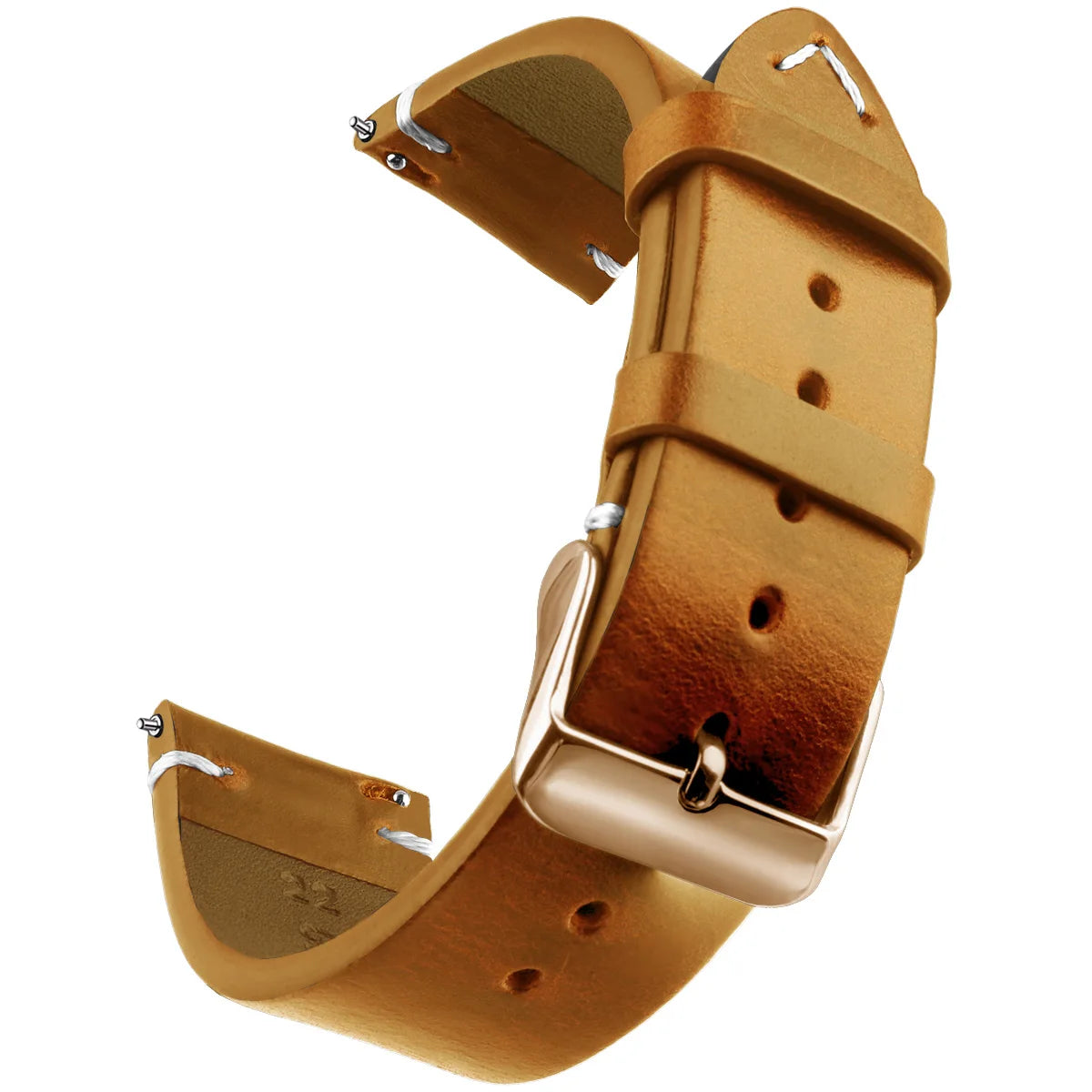 Bracelet de montre en cuir véritable de cire, bracelets de montre à dégagement rapide 18mm/19mm/20mm/21mm/22mm/24m, pour Samsung, Seiko, Oris, montre citoyen