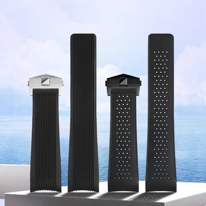 Cinturino per orologio in gomma naturale per TAG HEUER GRAND CARRERA, cinturino sportivo impermeabile, cinturino per orologio in silicone morbido, 22 mm, 24 mm