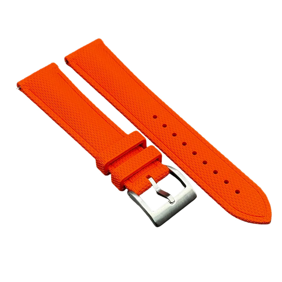 OZE - Bracelet de montre en caoutchouc Premium - Motif Tissu - Rapide / Universel