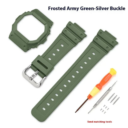 Étui de Bracelet en résine de caoutchouc pour Casio g-shock DW-5600 GW-M5610 GW-B5600 G-5600 hommes femmes Bracelet de remplacement accessoires de montre