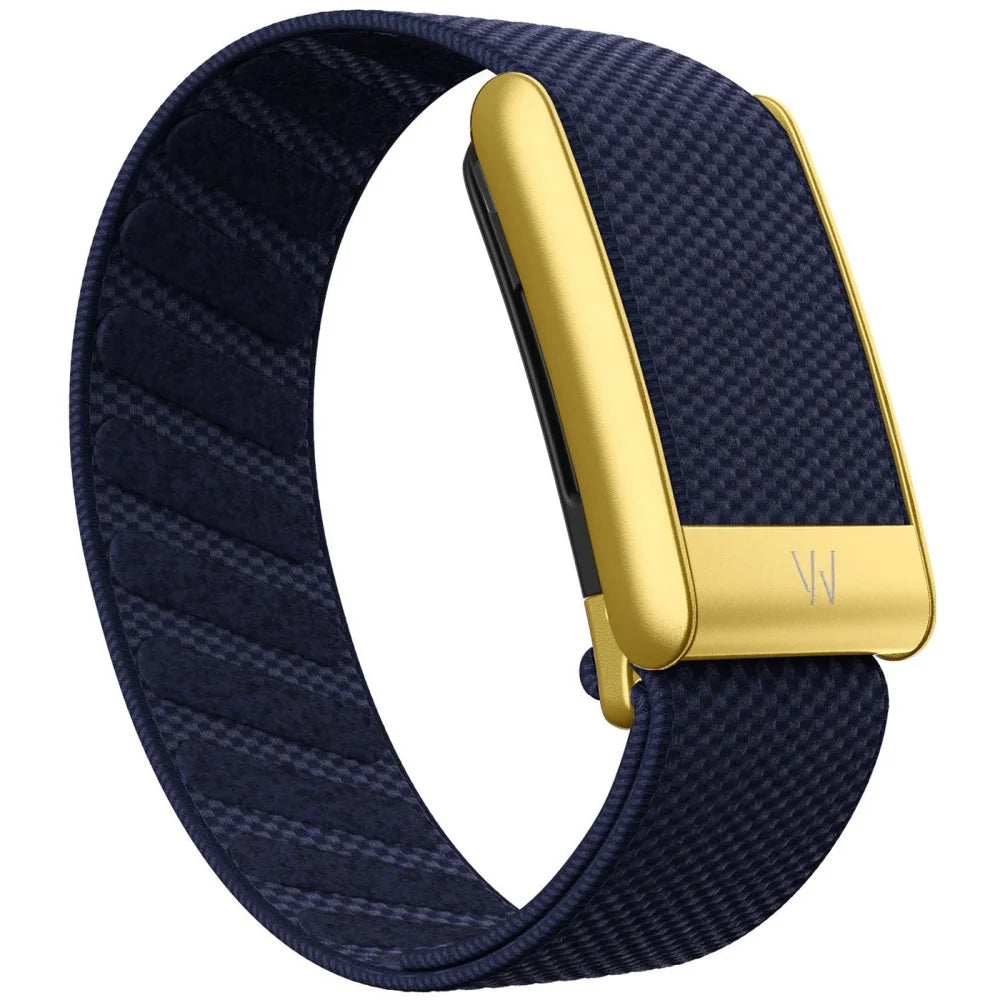 Black, Silver, and Gold Bracelet for Whoop 5.0 Mg, Bracelet with W Logo, Elastic Woven Nylon Band, Sport Replacement Straps for Whoop