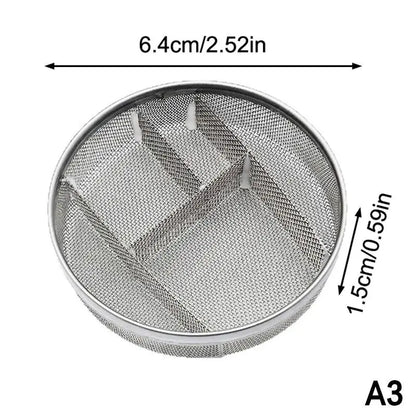 Panier en maille d'acier inoxydable pour nettoyeur à ultrasons, multi-tailles pour montres, bijoux et lunettes