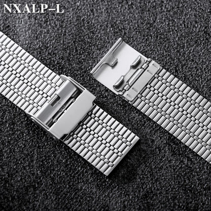 Thin and breathable stainless steel watch bands, 20mm 22mm, for women and men, metal, quick-release, for Huawei watches